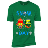 Snow Day Shirt For Edmonton Oilers Vs Minion Fans pingpong