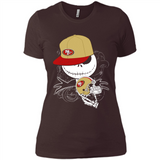 Jack Skellington The Nightmare Before Christmas-49ers Football - Ladies' Boyfriend T-Shirt