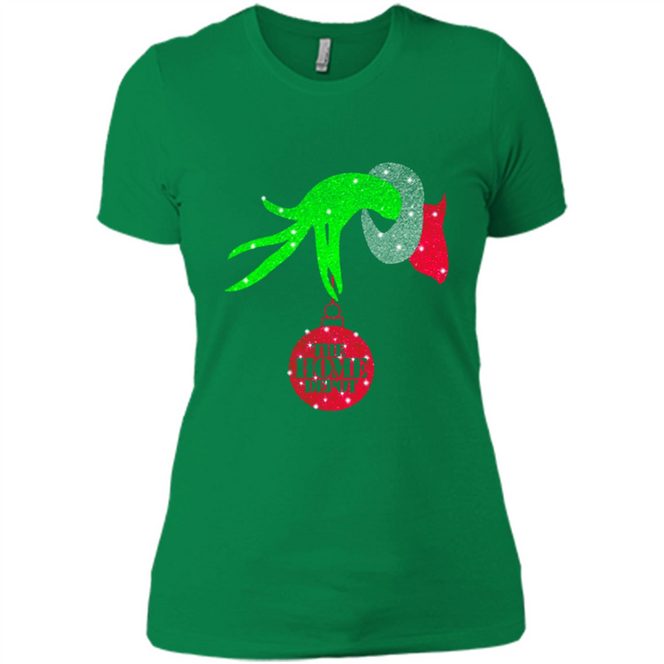Grinch hand holding HomeDepot Glitter Christmas PING PONG