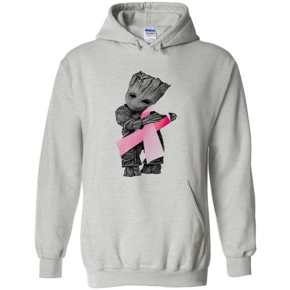 Groot Hug Breast Cancer - Hoodie