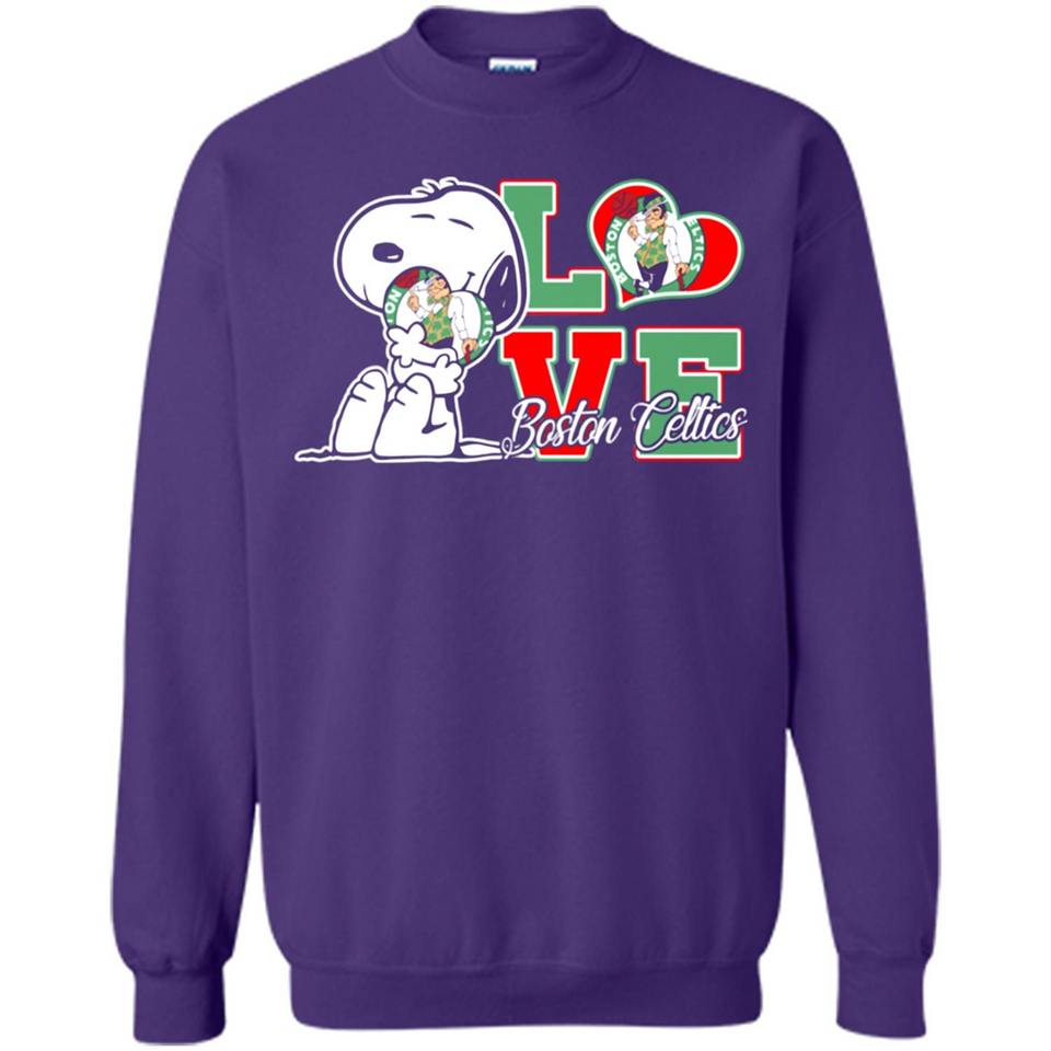 Snoopy loves NBA Boston Celtics - Sweatshirt