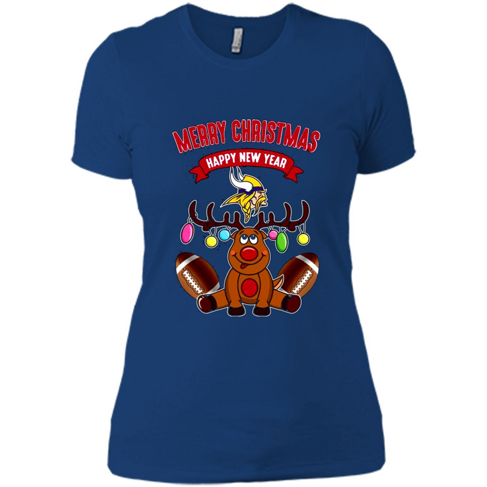 Minnesota Vikings NFL Reindeer Funny Merry Christmas And Happy New Year