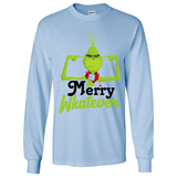 Grinch Merry Whatever Funny Christmas Sporty - Long Sleeve T-Shirt