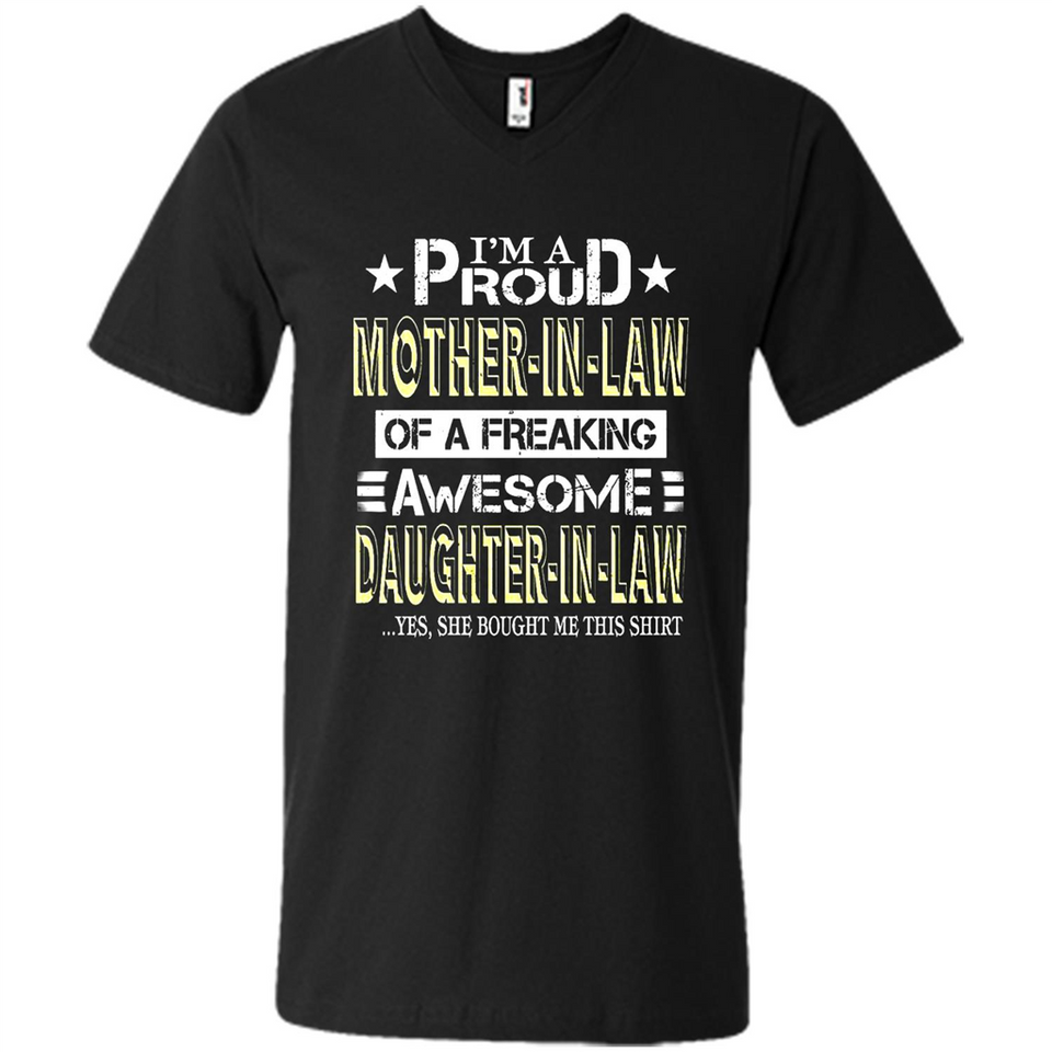 I'm A Proud Mother In Law Of A Freaking Awesome Daughter - Men's V-Neck
