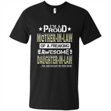 I'm A Proud Mother In Law Of A Freaking Awesome Daughter - Men's V-Neck