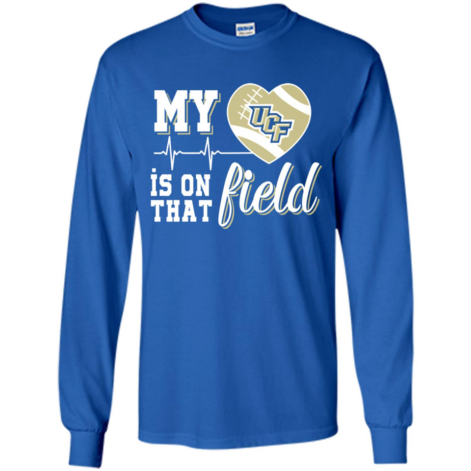 UCF Knights Football My Heart is on that Field - Long Sleeve T-Shirt