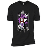 Disney Nightmare Before Christmas Jack And Sally T-Shirt - Premium Short Sleeve T-Shirt