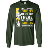 Shirt For Dr Seuss Cat And Pittsburgh Steelers Fans - Long Sleeve T-Shirt