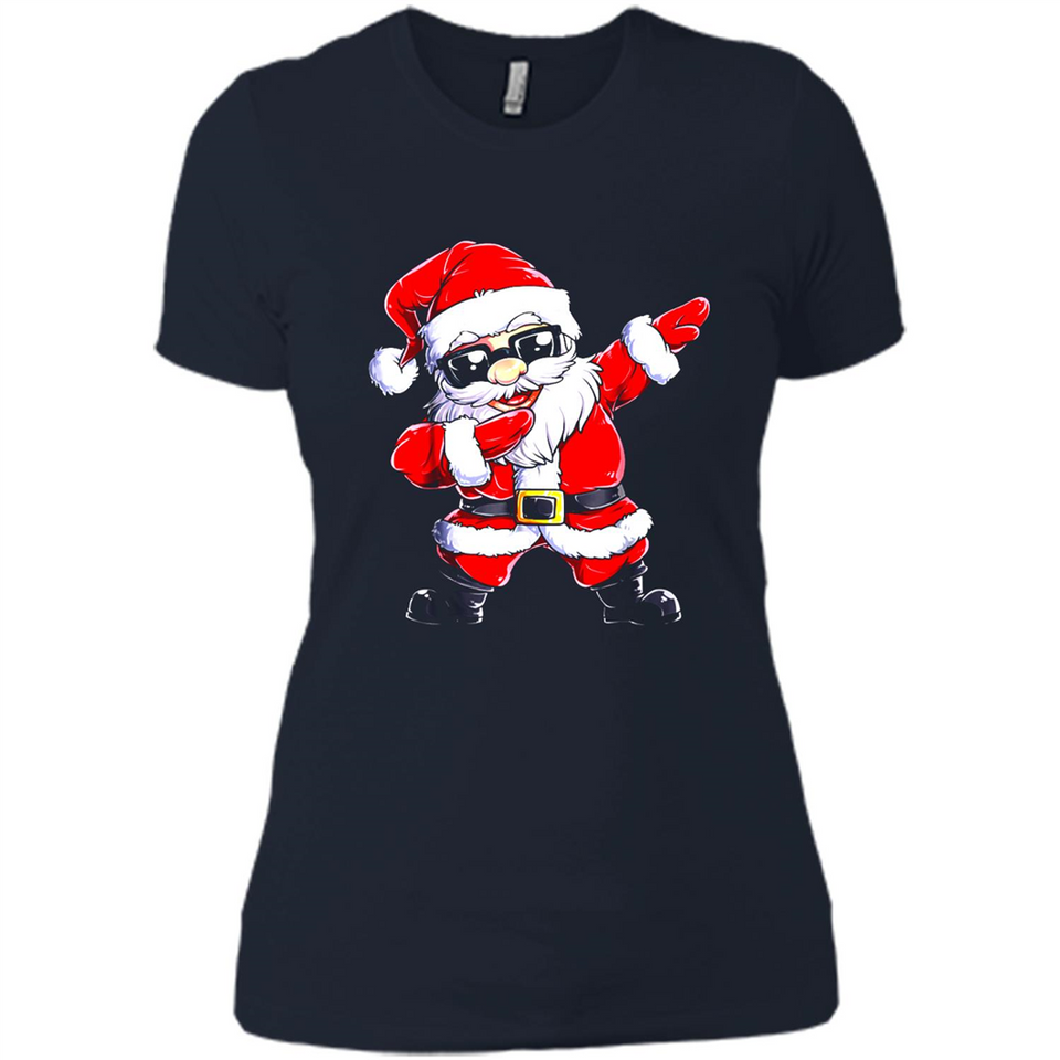Christmas shirt Dabbing Santa Claus Xmas Gift - Ladies' Boyfriend T-Shirt