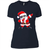 Christmas shirt Dabbing Santa Claus Xmas Gift - Ladies' Boyfriend T-Shirt