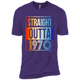 Retro Straight Outta 1970 48 Years Old - Premium Short Sleeve T-Shirt