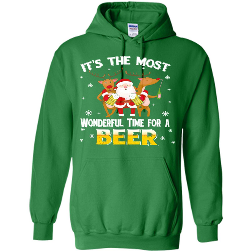 Its The Most Wonderful Time for a Beer - Hoodie