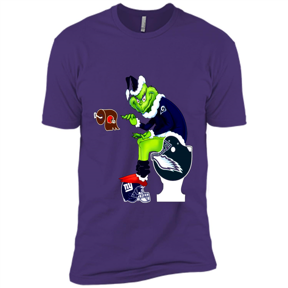 Los Angeles Rams Toilet Grinch Santa Claus Football Fan PINGPONG