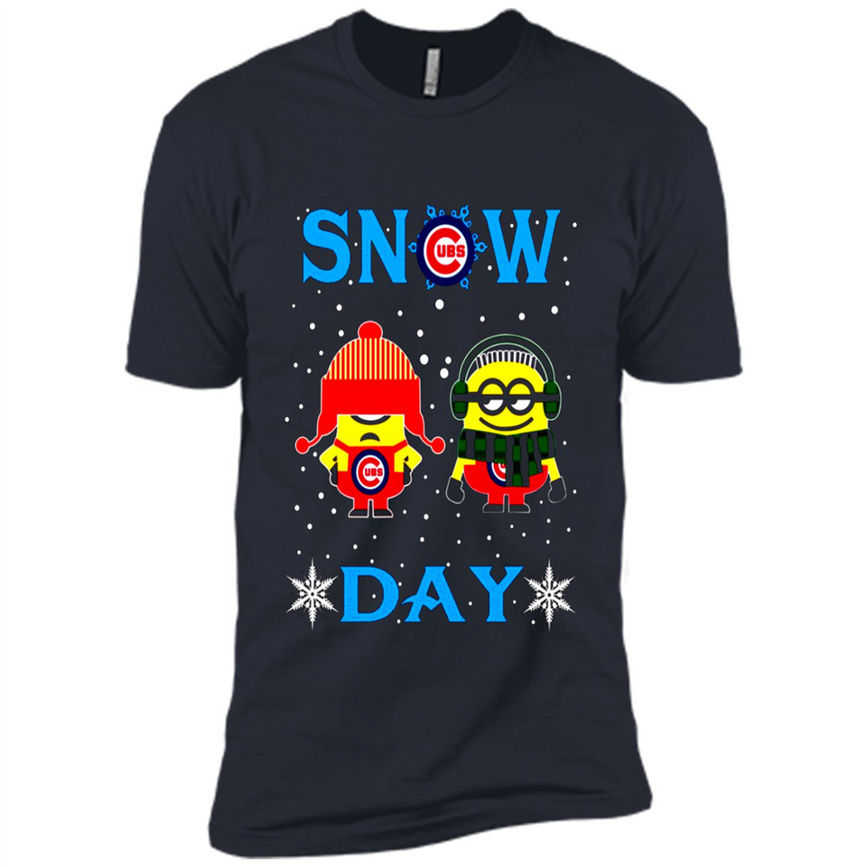 Snow Day Shirt For Chicago Cubs Vs Minion Fans pingpong