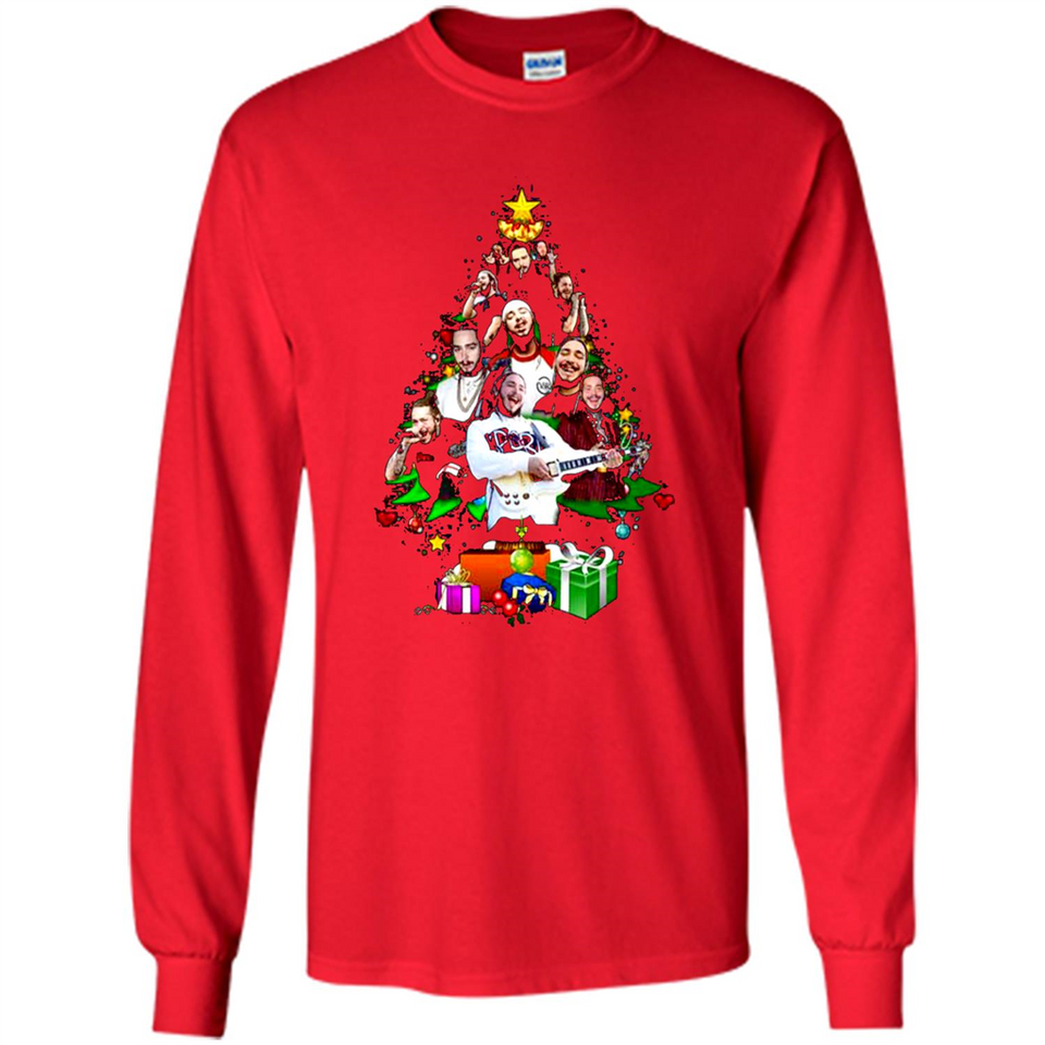 Post Malone Christmas Tree Sweater PINGPONG