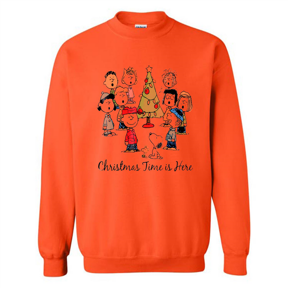 Snoopy Christmas Time Is Here Sporty T-Shirt - Sweatshirt