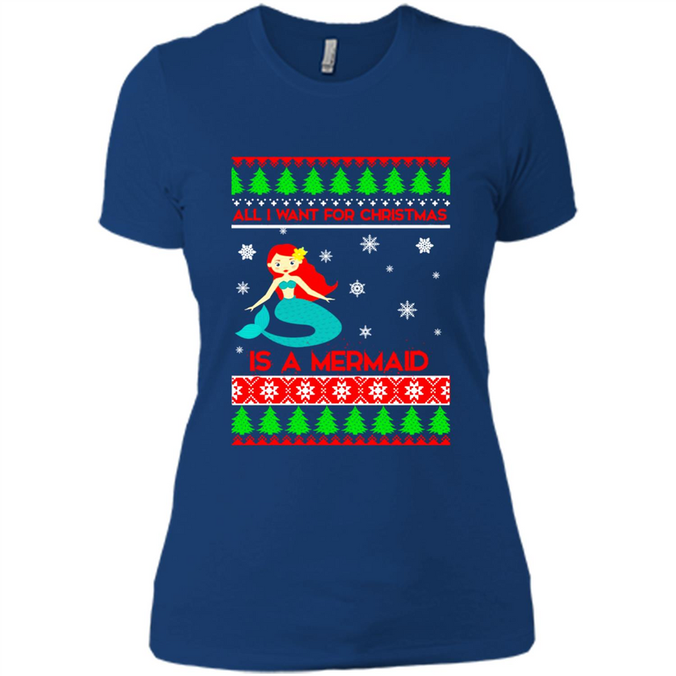 All I Want For Christmas Is A Mermaid ugly PINGPONG
