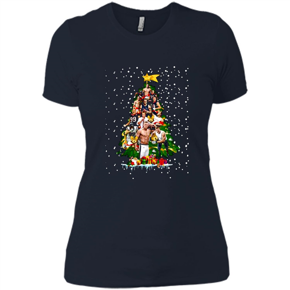J.J. Watt Christmas Tree ugly sweater PINGPONG
