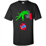 GRINCH HAND HOLDING DETROIT LIONS GLITTER CHRISTMAS PINGPONG