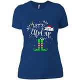 Let's Get Elfed Up Funny Drinking Wine Christmas Elf PINGPONG
