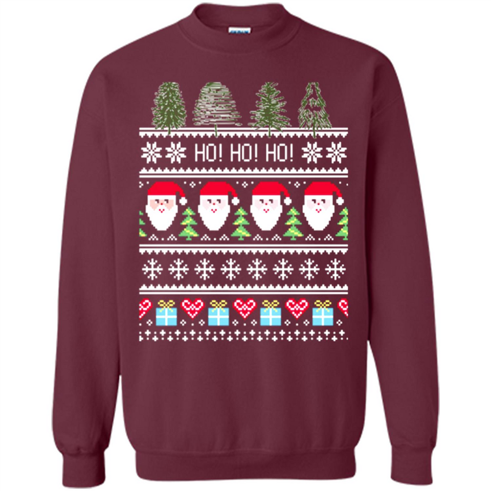 Ugly Merry Christmas Tree Santa Snowflakes