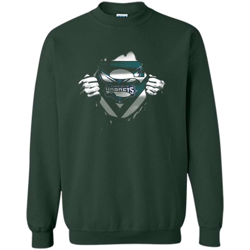 Charlotte Hornets And Superman Fans - Sweatshirt