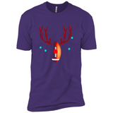 Football Christmas Shirt Reindeer Christmas Football Funny - Premium Short Sleeve T-Shirt