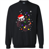 Cute Christmas Choloepus Sloth Santa Led Light Mug - Sweatshirt