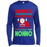 Santa's Promoting Me To Nonno - Canvas Long Sleeve T-Shirt