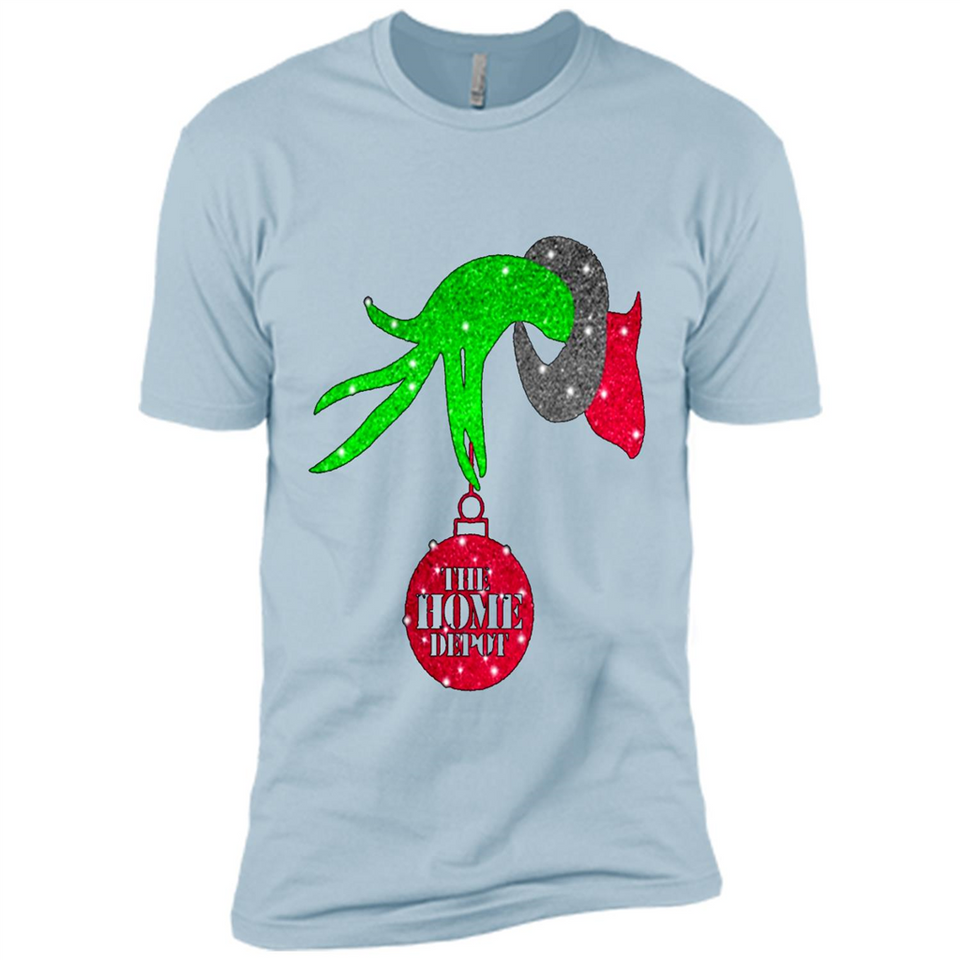 GRINCH HAND HOLDING HOMEDEPOT GLITTER CHRISTMAS PINGPONG