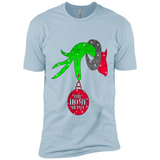 GRINCH HAND HOLDING HOMEDEPOT GLITTER CHRISTMAS PINGPONG