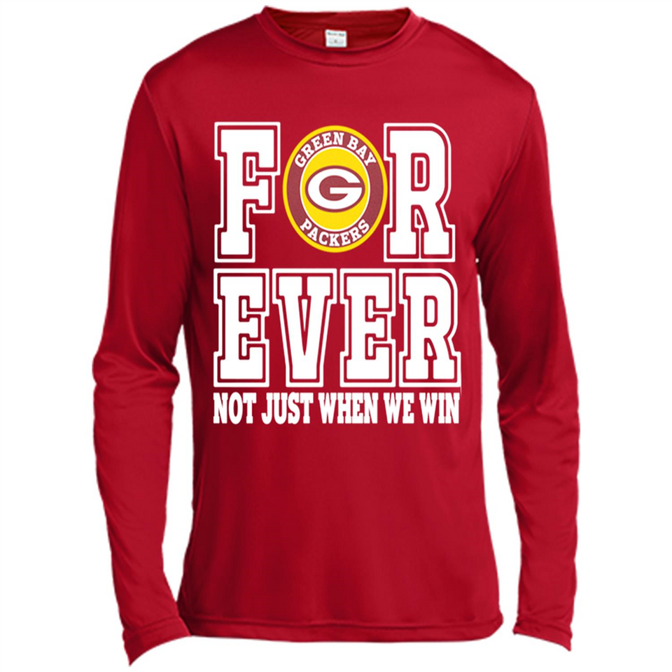 Green Bay Packers Forever For ever not just when we win - Canvas Long Sleeve T-Shirt
