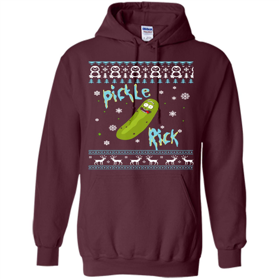 Rick and Morty Pickle Rick Ugly Christmas Sweater - Hoodie