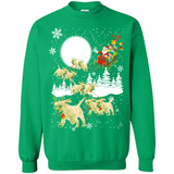 Christmas Santa Golden Retriever Sleigh For Labrador Retriever