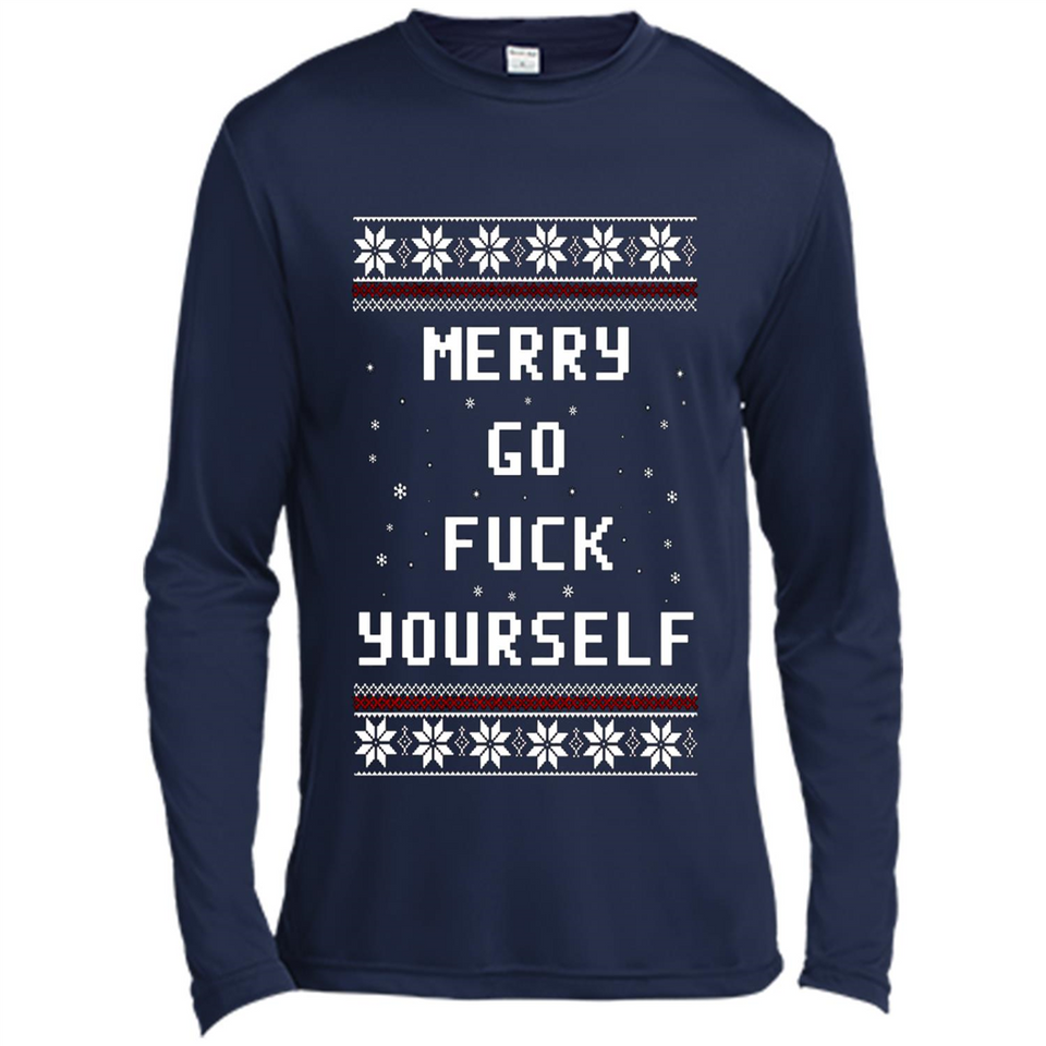 Merry go fuck yourself Christmas sweatshirt PINGPONG