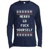 Merry go fuck yourself Christmas sweatshirt PINGPONG