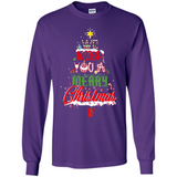 We Wish You A Merry Christmas Funny Pine Gift Sleeve - Long Sleeve T-Shirt