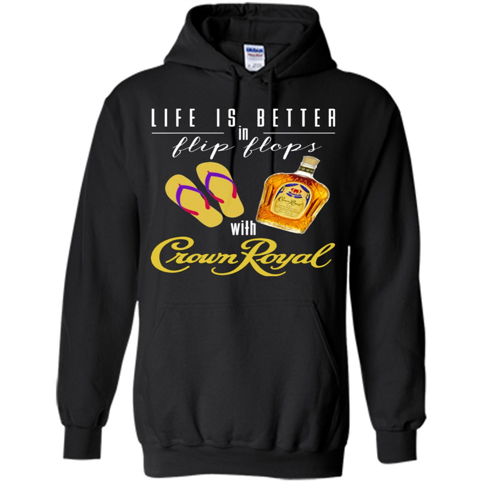 LIFE IS BETTER IN FLIP FLOPS WITH CROWN ROYAL