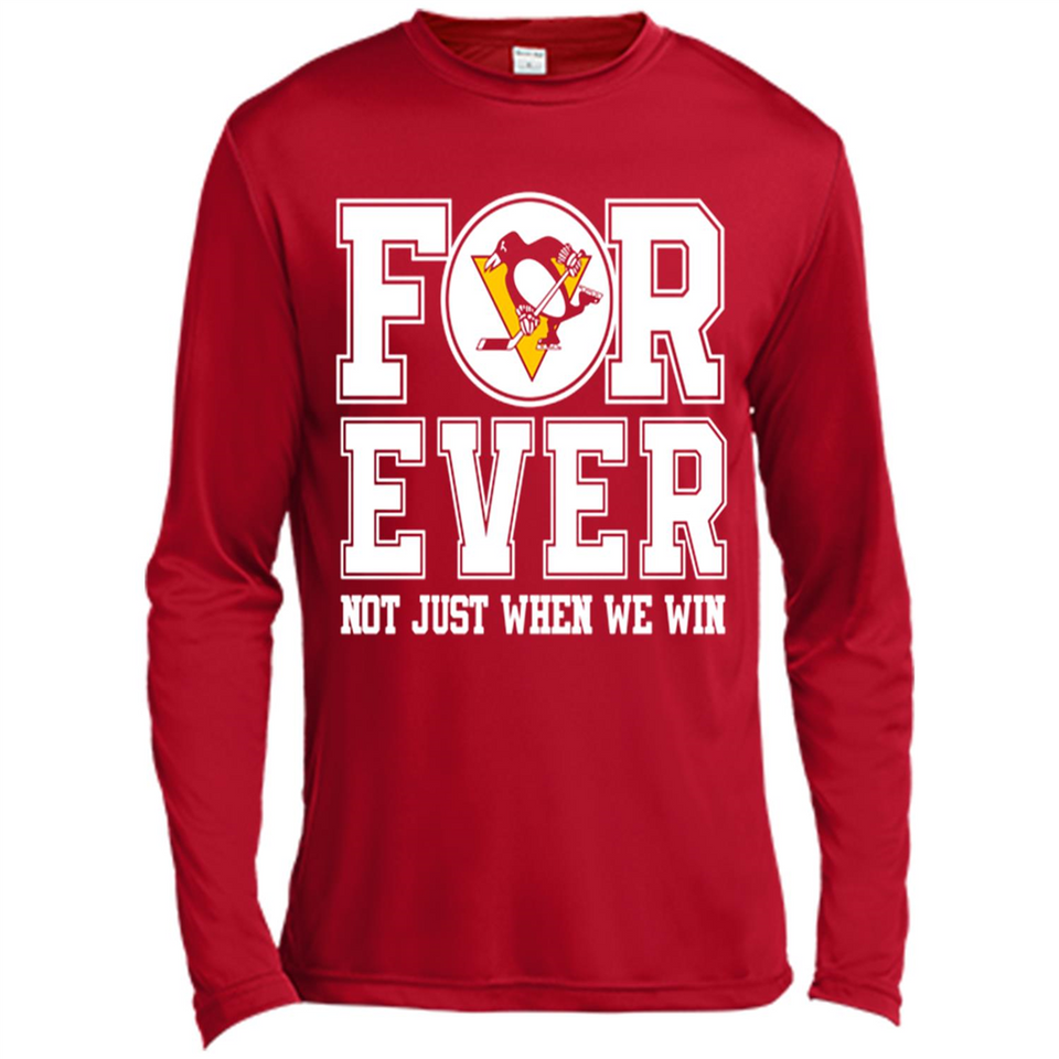 Pittsburgh Penguins Forever For ever not just when we win - Canvas Long Sleeve T-Shirt