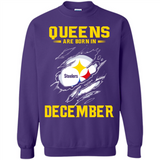 Queens Are Born In December - Pittsburgh Steelers Football - Sweatshirt