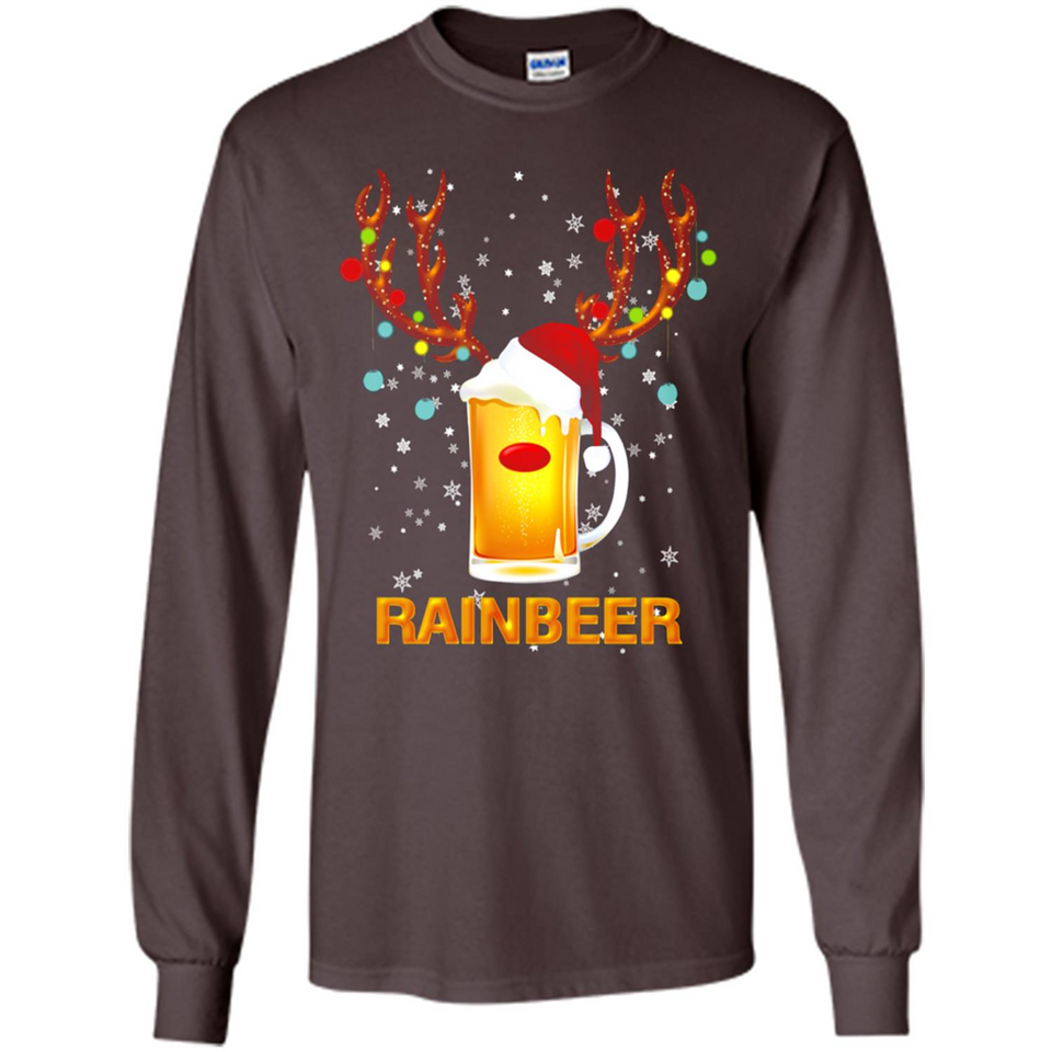 Rainbeer Funny Reindeer Beer Lover