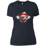 Boston Red Sox And Superman Fans - Ladies' Boyfriend T-Shirt