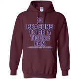 Reasons to be a Detroit Tigers Fan Complete List on Back - Hoodie