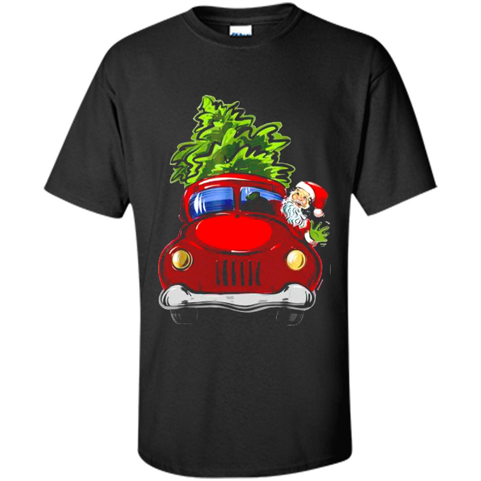 Vintage Santa red Truck Christmas Tree PINGPONG