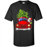 Vintage Santa red Truck Christmas Tree PINGPONG