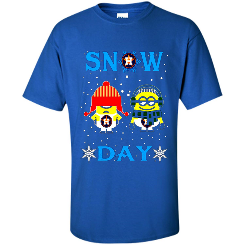 Snow Day Shirt For Houston Astros Vs Minion Fans pingpong