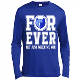 Memphis Grizzlies Forever For ever not just when we win - Canvas Long Sleeve T-Shirt