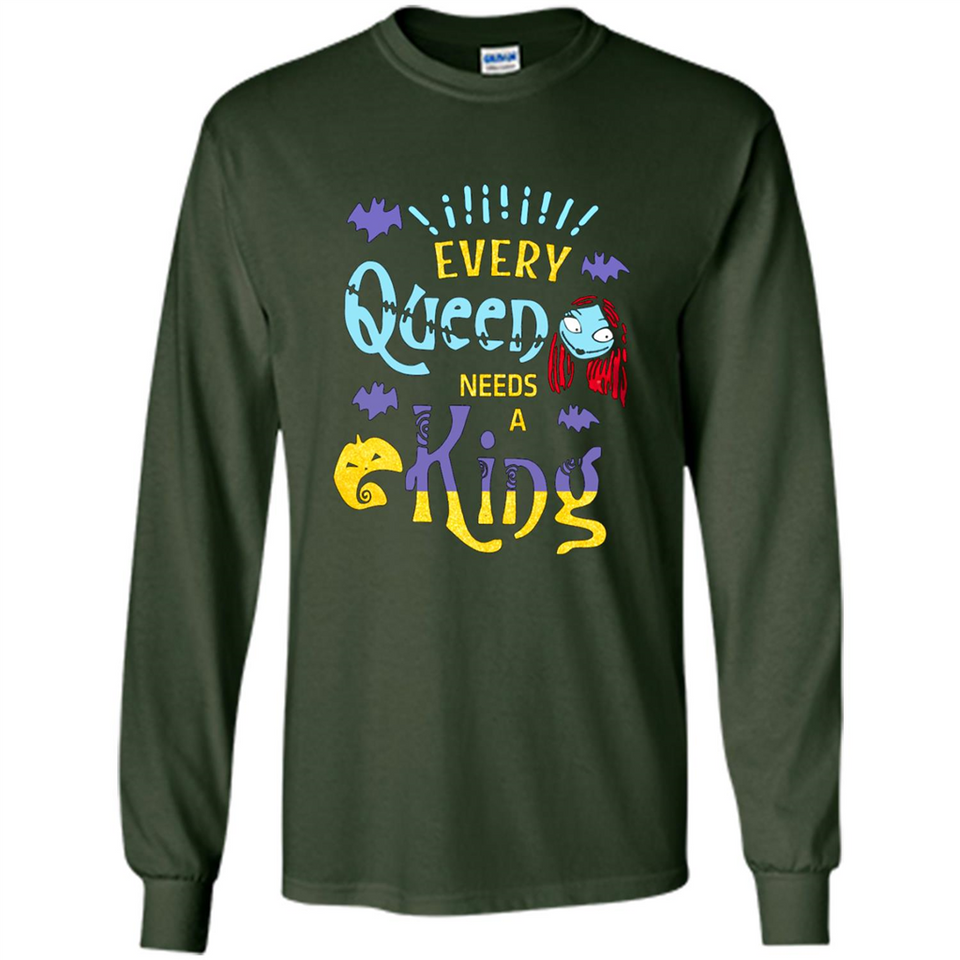 Nightmare Before Christmas Shirt - Sally Glitter Shirt - Every Queen needs a King PINGPONG