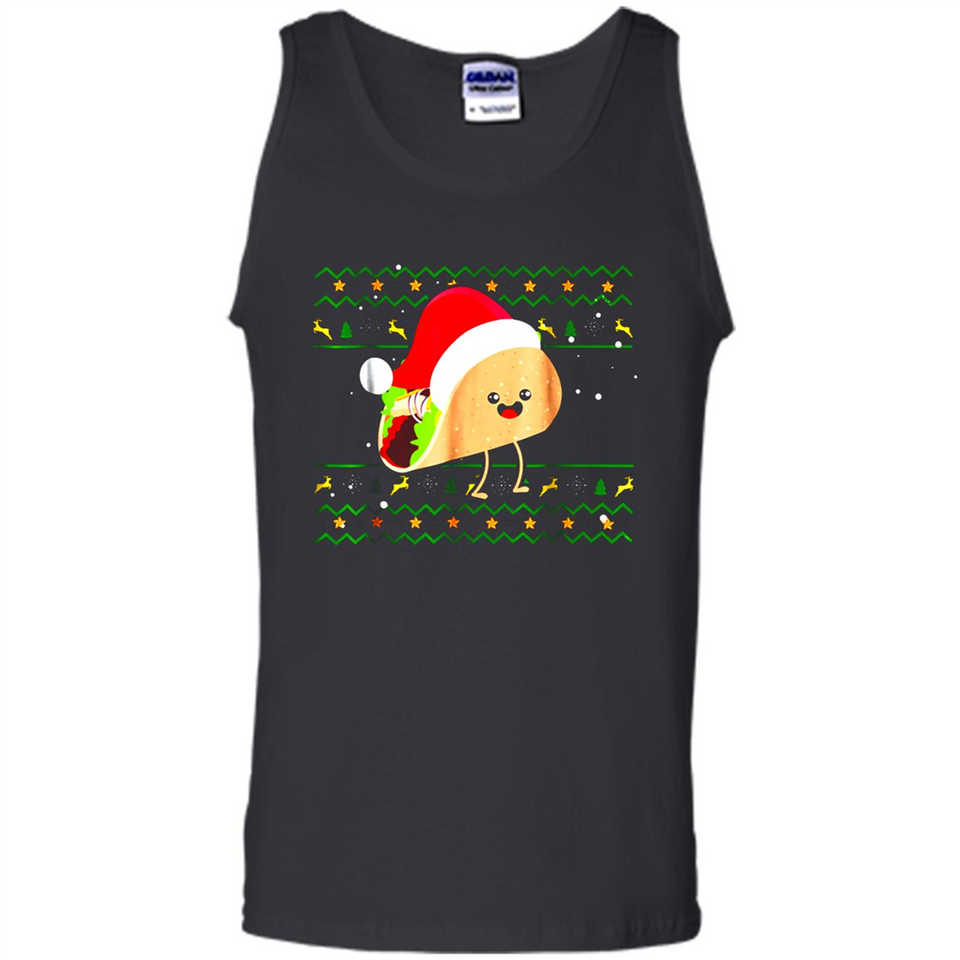TACO Santa Hat Ugly Christmas shirt Ladies' Boyfriend
