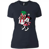 Disney Minnie Mouse Christmas Gift Sweatshirt - Ladies' Boyfriend T-Shirt
